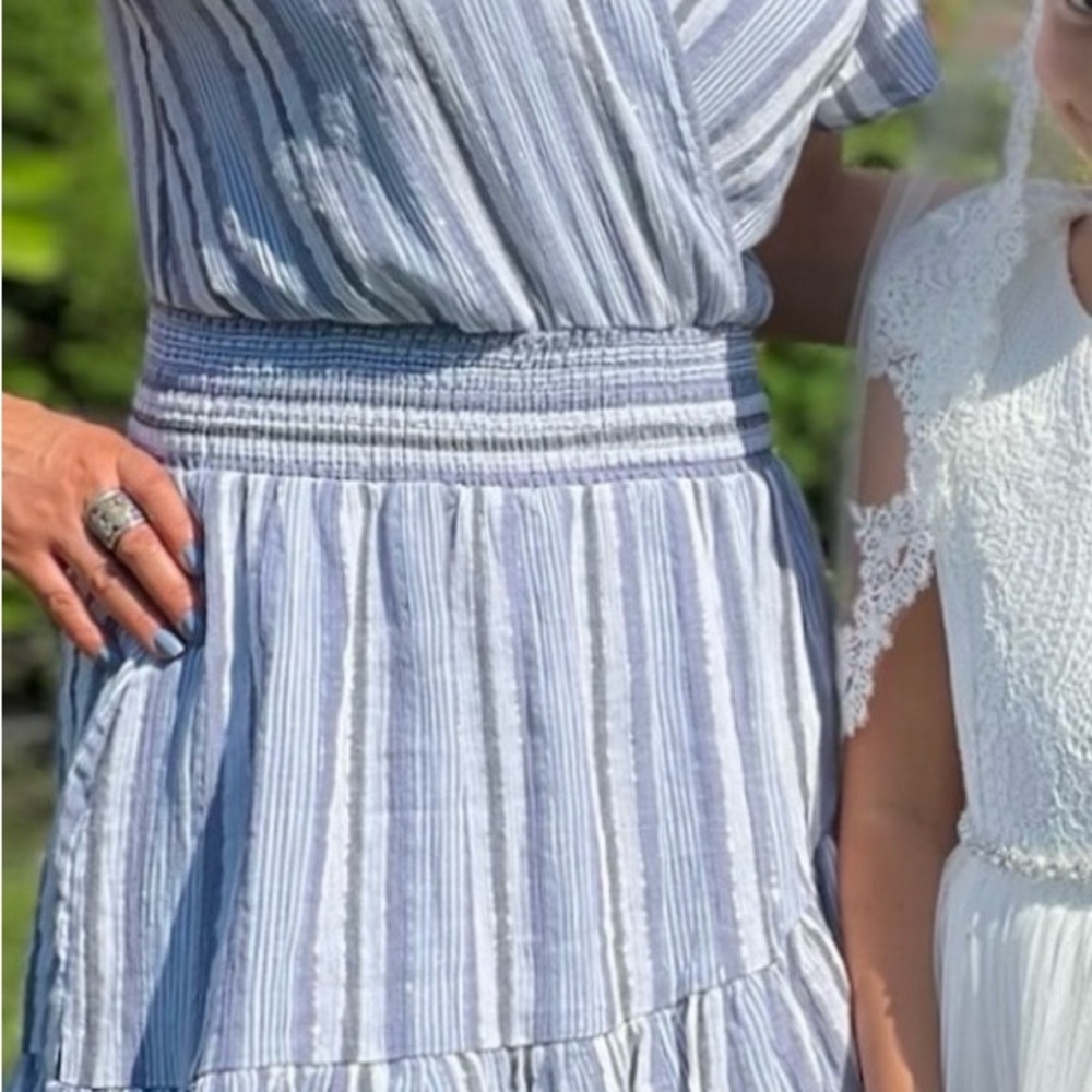 Striped Blue and White Dress Michael Kors